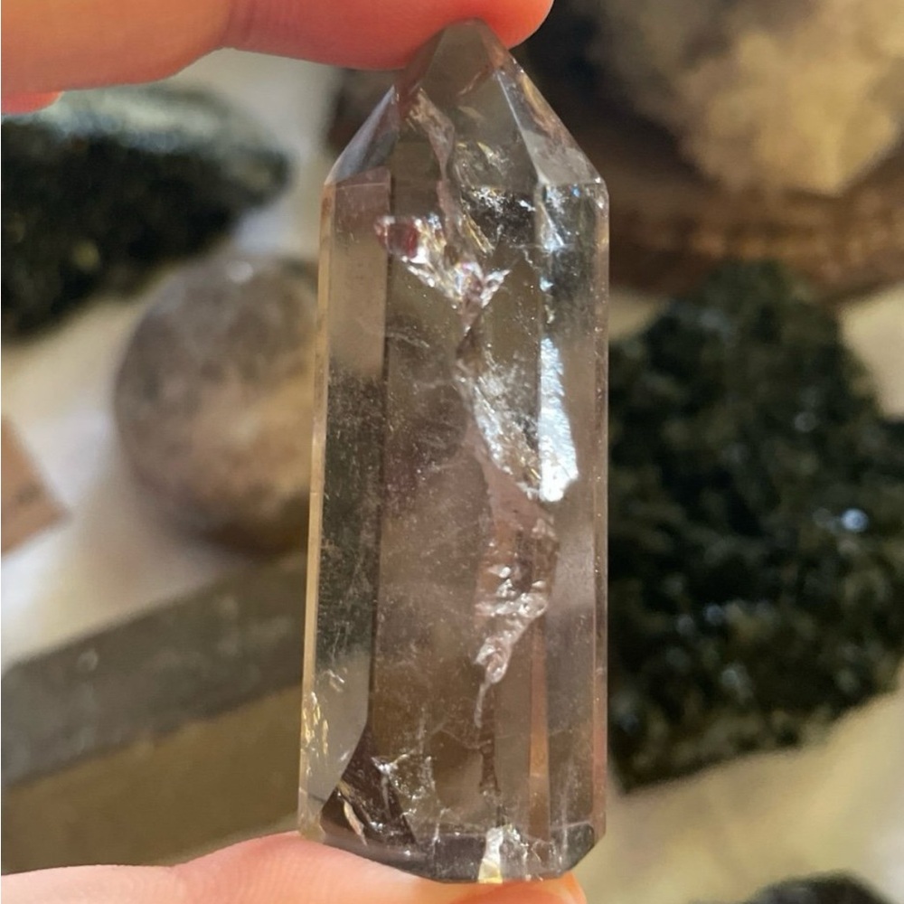 smoky quartz mini tower